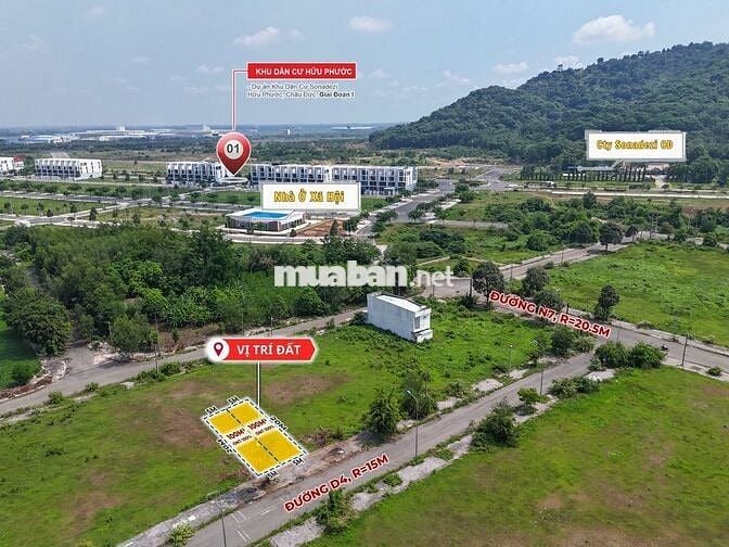 Bán 𝟮 Lô liền kề tái định cư đường 𝗗𝟰 𝗦𝗼𝗻𝗮𝗱𝗲𝘇𝗶 Suối Nghệ, Châu Đức