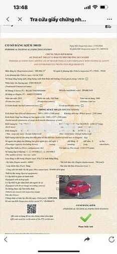 Chevrolet Spark Van 2015 Đỏ 2 chỗ