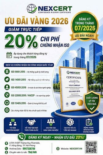 Chuyên tư vấn và cấp chứng nhận ISO quốc tế trên toàn quốc.