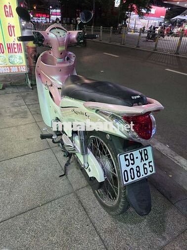 SYM Angela 50cc Trắng hồng Sài Gòn
