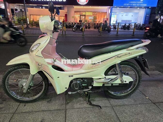 SYM Angela 50cc Trắng hồng Sài Gòn