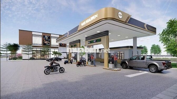 CẦN BÁN CÂY XĂNG 3.201M²– ĐANG HOẠT ĐỘNG NGÃ 4 BẾN CÁT CÓ TRẠM SẠC VIN