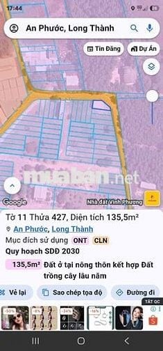 🔥 LÔ GÓC MẶT TIỀN KINH DOANH - ĐẤT NỀN – TÂM ĐIỂM  SÂN BAY LONG THÀNH