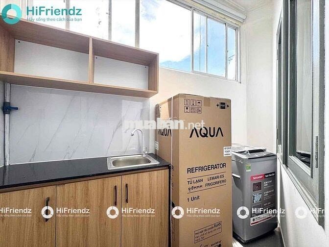 CĂN HỘ 1PN MỚI - TÁCH BẾP FULL NỘI THẤT CÓ MÁY GIẶT RIÊNG NGAY Q1