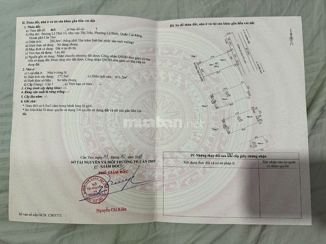 BÁN NHÀ 1 TRỆT 3 LẦU ĐƯỜNG LÊ THÁI TỔ, LÊ BÌNH, CÁI RĂNG, CẦN THƠ - 24