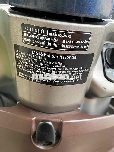 Honda Vision 2018 Khoá Smartkey