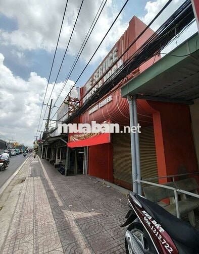 Cho thuê nhà Mặt Tiền Quốc Lộ 50 gần Bình Hưng 22x30m làm siêu thị
