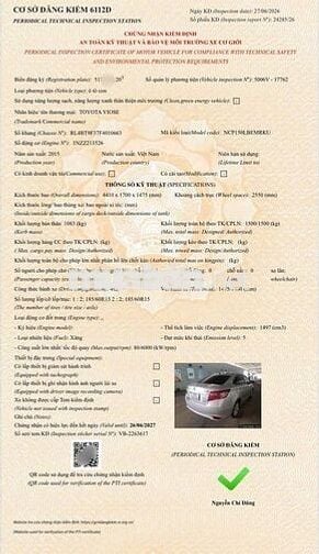Toyota Vios Sedan 5 chỗ 1.5E Số sàn chính chủ bán