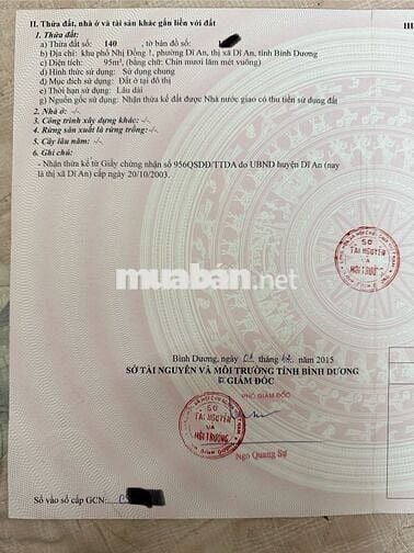 bán Nhà mặt tiền kinh doanh Phường Dĩ An,TP.HCM