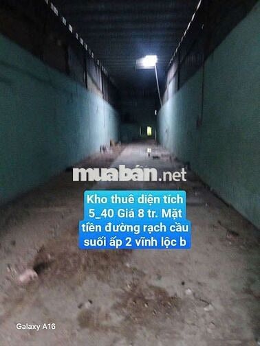 kho 5_40 Mặt Tiền Đường Cầu Vĩnh Lộc b. kho  xây tường kho đẹp