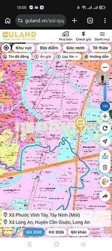 Bán đất lúa mặt tiền khu vực long hậu