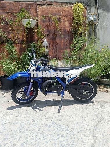 Xe máy mini 50cc Xăng pha nhớt Xanh dương