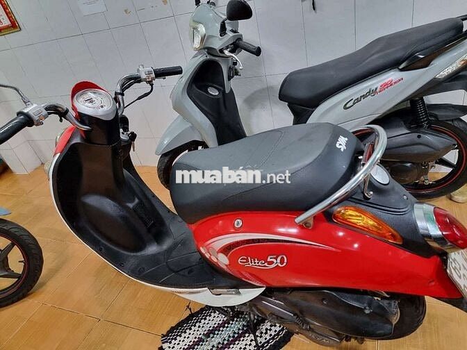 SYM Elite 50 Xe tay ga Đỏ trắng