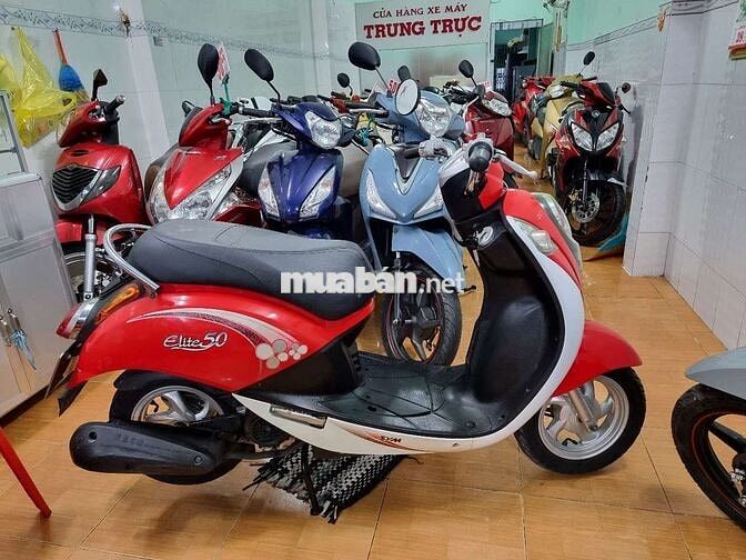 SYM Elite 50 Xe tay ga Đỏ trắng