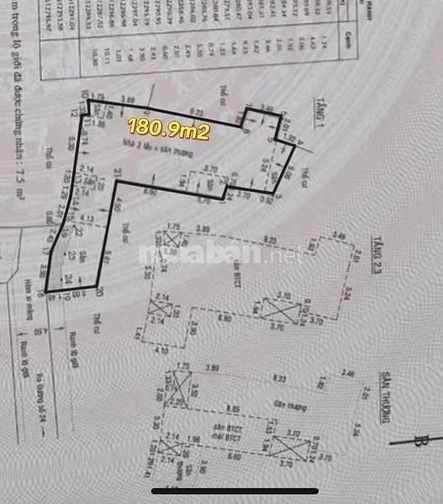 Bán nhà 4 tầng , diện tích 180.9m2  P Bình Trưng Đông , Quận 2 cũ 
