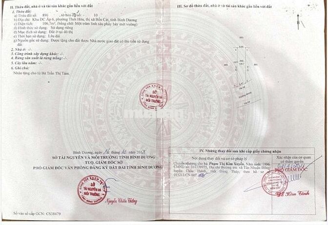 Cần bán và thiện chí bán nhà lầu Mỹ Phước 3 Bến Cát Bình Dương