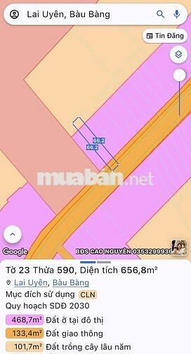 🔥 BÁN ĐẤT MẶT TIỀN ĐƯỜNG ĐT741 – LAI UYÊN, BÀU BÀNG, BÌNH DƯƠNG 🔥
