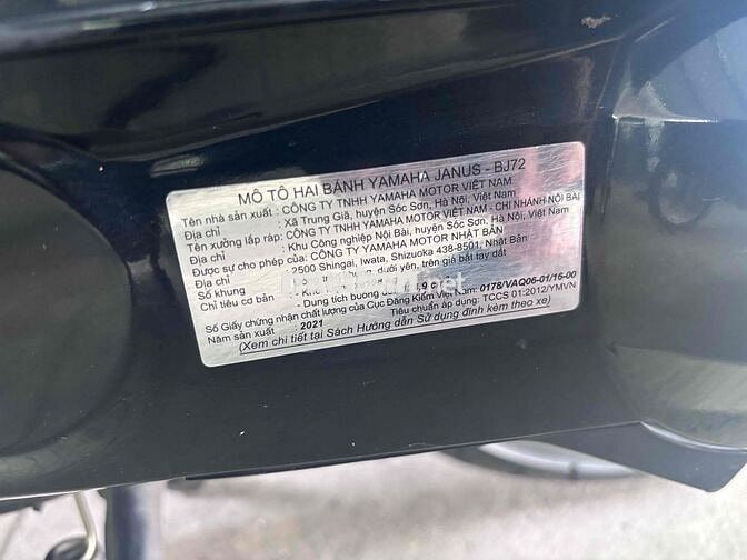 Yamaha Janus 2021 Đen 25174 km