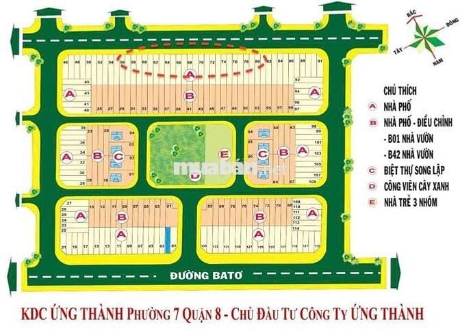 Bán Đất 4x22m (88m2) KDC ứng Thành P7Q8