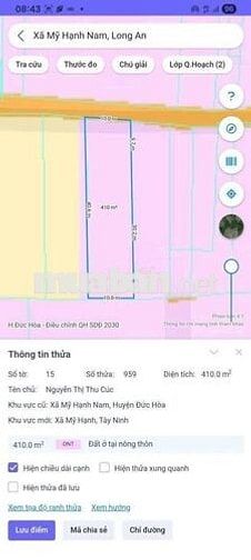 Đất 10 x 41m Full thổ. Gần KCN Xuyên Á. Đường ôtô 5m thông