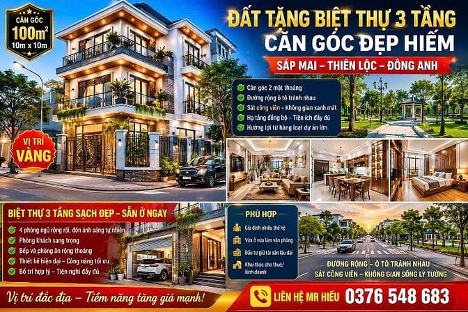 CẦN TIỀN GẤP – BÁN ĐẤT TẶNG NHÀ 3 TẦNG – LÔ GÓC SIÊU ĐẸP!