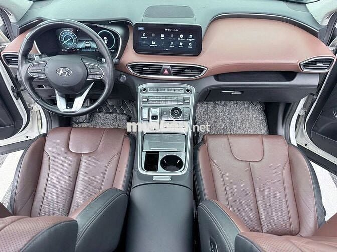 Hyundai SantaFe 2021 2.5G Pre 4x4 Trắng 5 vạn km