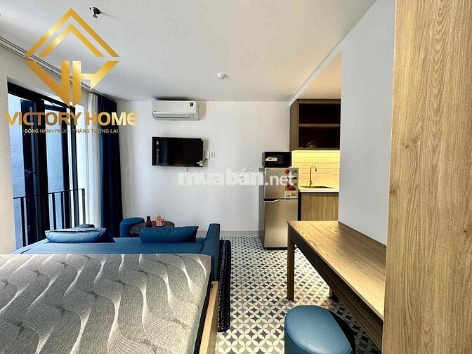 Studio ban công, full nội thất cao cấp