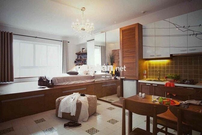 Cho thuê căn hộ chung cư Tôn Đản Q4 full nội thất view sông trống sẵn