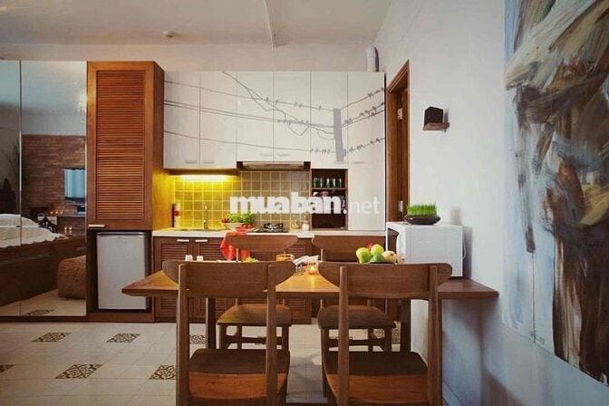 Cho thuê căn hộ chung cư Tôn Đản Q4 full nội thất view sông trống sẵn