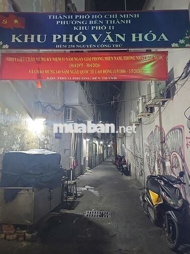 🔥 NHÀ 4 TẦNG HẺM 258 NGUYỄN CÔNG TRỨ - QUẬN 1 - 3 PHÒNG NGỦ - 13TR