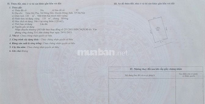BÁN ĐẤT 120M²  HỘI PHỤ – ĐÔNG HỘI – VỊ TRÍ ĐẸP GẦN VIN CỔ LOA