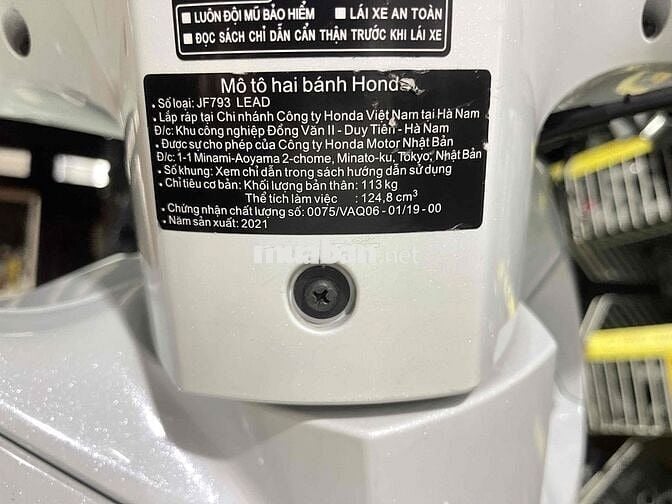 Honda Lead 2021 Trắng Đen