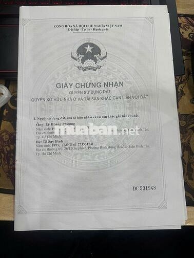 Gia đình đi nước ngoài định cư,chính chủ cần bán gấp Nhà + đất