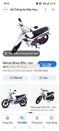Hyosung Sirius 50cc Trắng
