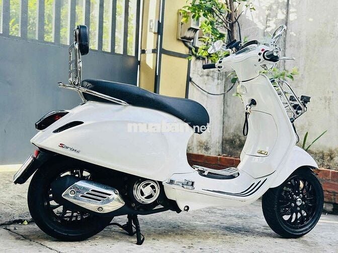 Piaggio Vespa đèn vuông 2015 Trắng Phụ kiện đầy đủ
