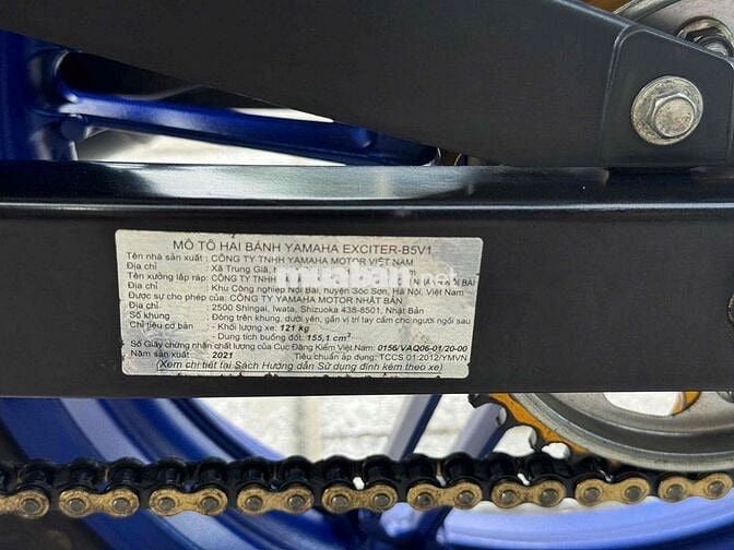 Yamaha Exciter 155 2021 Xanh 7000 km