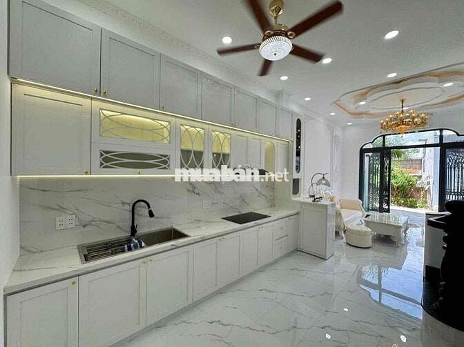 NHÀ trong KDC MỚI Trung tâm P6 Gần BIG C, xe 7c vào đến nhà