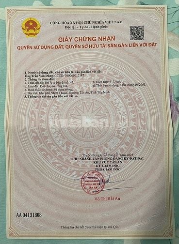 BÁN 2 SỔ ĐẤT Tân An, Long An cũ