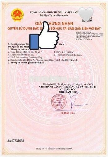 Đất KDC Đông Hoà - 100m2 tc 100%