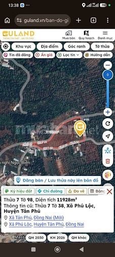 Chính chủ bán 11.928m2 đất và thổ cư