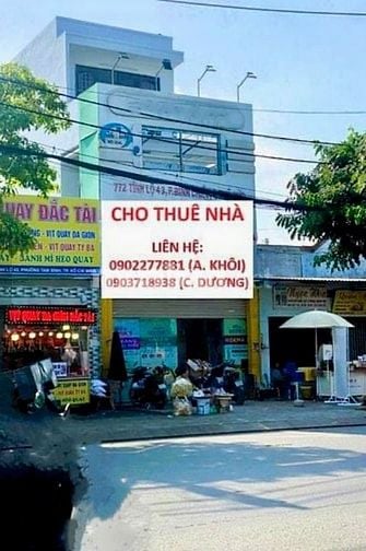 NHÀ CHO THUÊ NGUYÊN CĂN, MẶT TIỀN ĐƯỜNG THÔNG THOÁNG, VỈA HÈ RỘNG