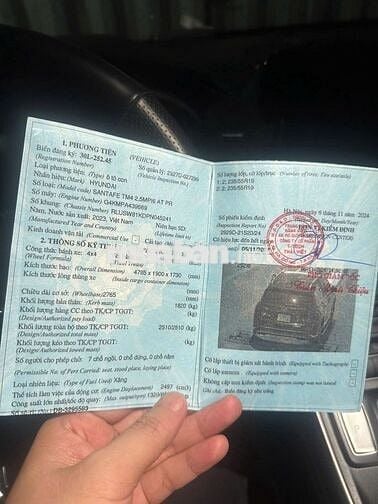 Hyundai Santa Fe 2023 Xanh 7 chỗ 3 vạn