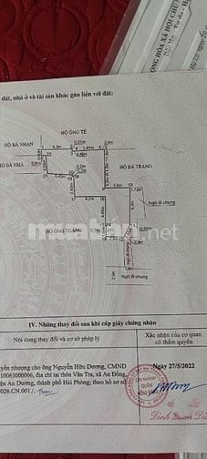 Cần bán nhà cấp bốn trong ngõ nhà số 5 gần đường 