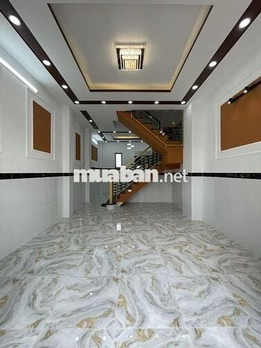 NHÀ XÂY MỚI - TRỆT 2 LẦU -HẺM Ô TÔ - HỖ TRỢ BANK MUA NHÀ - GIÁ 2TY8