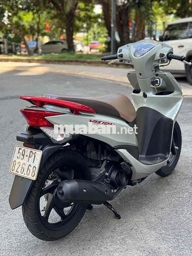 Honda Vision 2013 Xanh xi măng BSTP số đẹp chính c