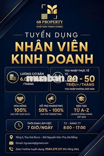 📍 68 Property tuyển dụng: NHÂN VIÊN KINH DOANH 📍