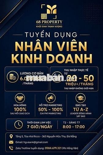 [ĐÀ NẴNG TUYỂN DỤNG] NHÂN VIÊN KINH DOANH