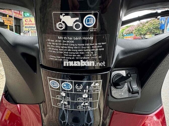 Honda SH Mode 2026 ABS bản Full màu Đỏ 300 km