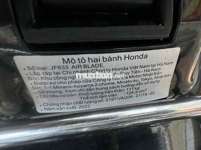 Honda Air Blade 125cc 2022 Đen nhám