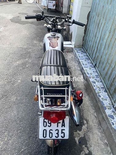 Honda tay côn Đen Đỏ Bạc Xe máy cổ điển